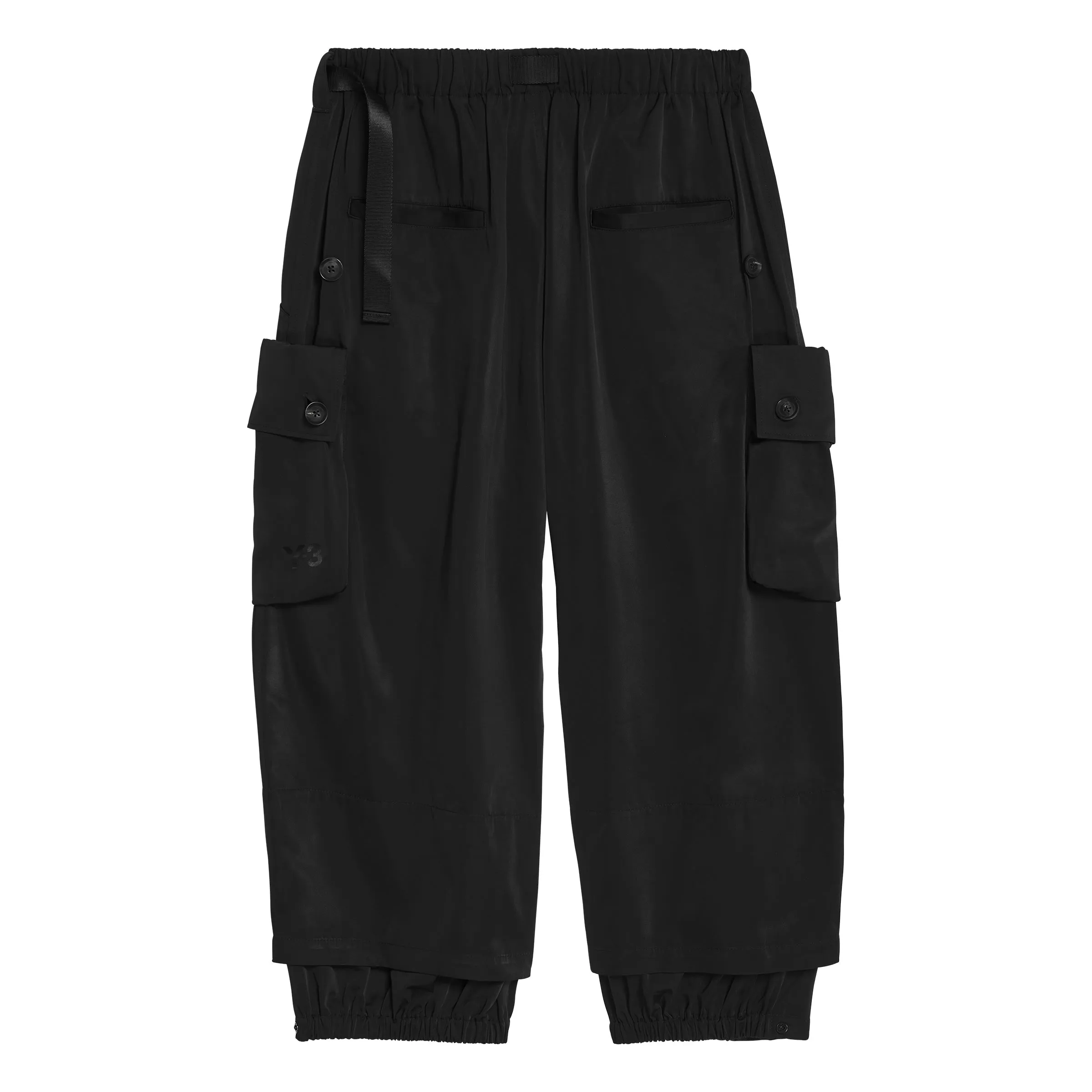 ADIDAS Y-3 Cuffed Twill Pant Black