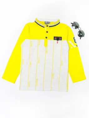 AJ Boys T-Shirt 3 Yrs - 8 Yrs Without Me Yellow