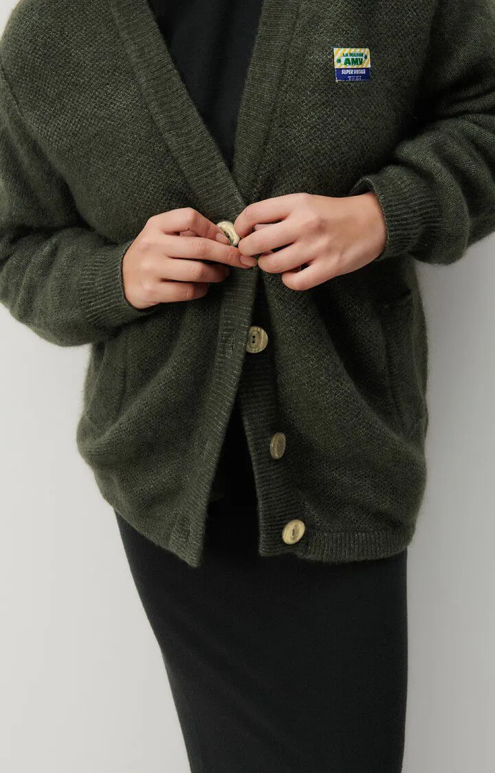 American Vintage Vito Cardigan In Lentil Melange