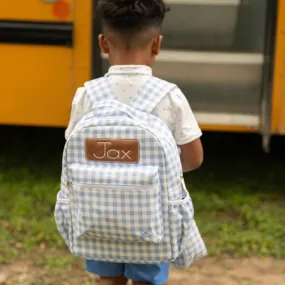 Backpack - Blue Gingham