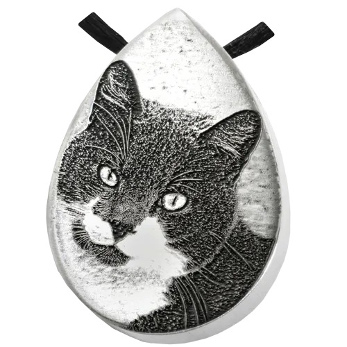 B&B 3D Photo Teardrop Pendant