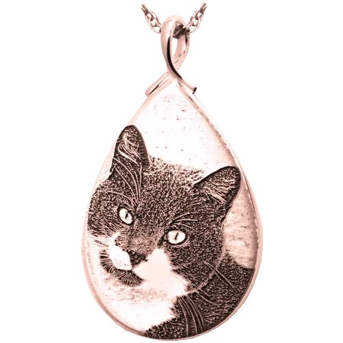 B&B 3D Photo Teardrop Pendant