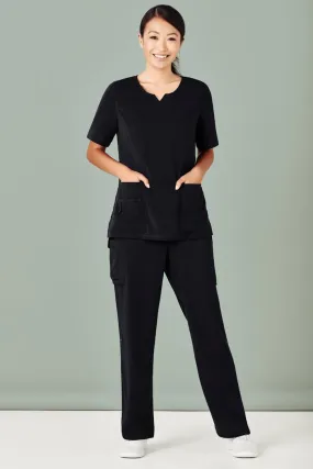 Biz Care Womens Avery Round Neck Scrub Top (CST942LS)