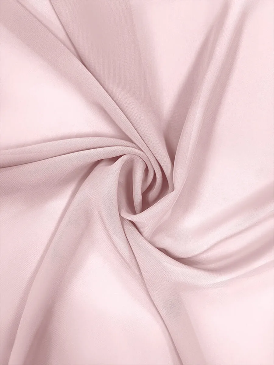 Blush Chiffon Fabric By The 1/2 Yard