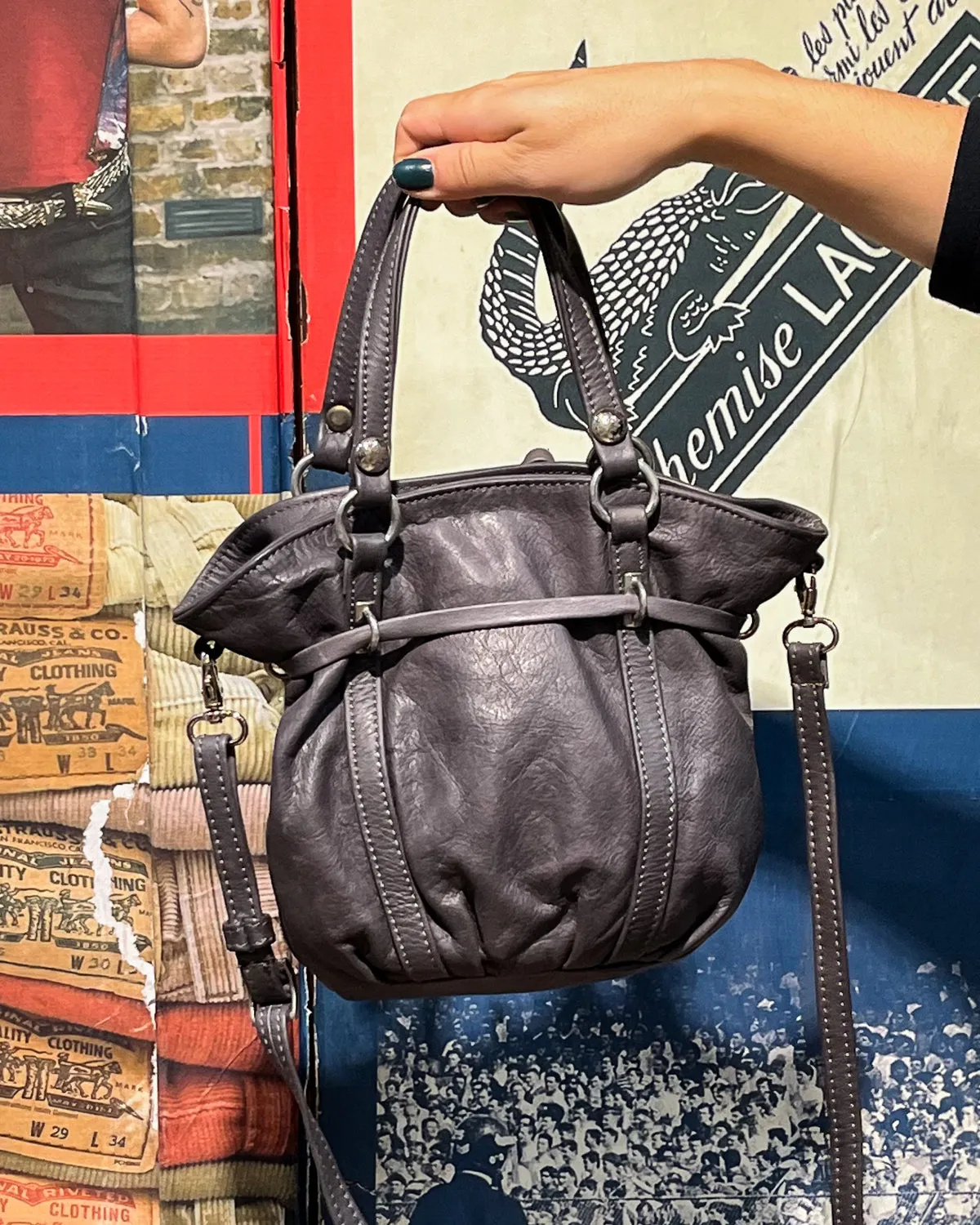 Borsa In Pelle Vintage - U