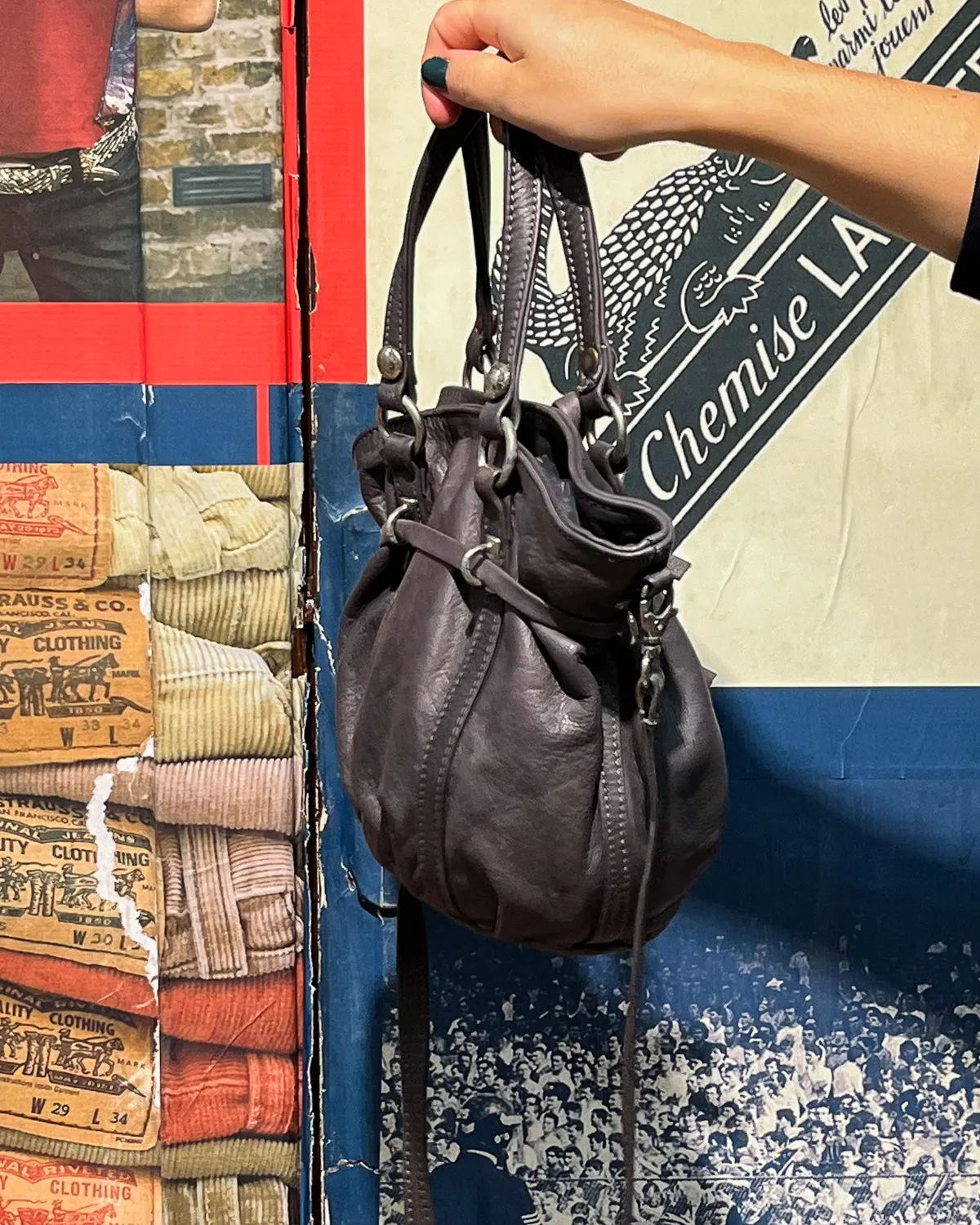 Borsa In Pelle Vintage - U