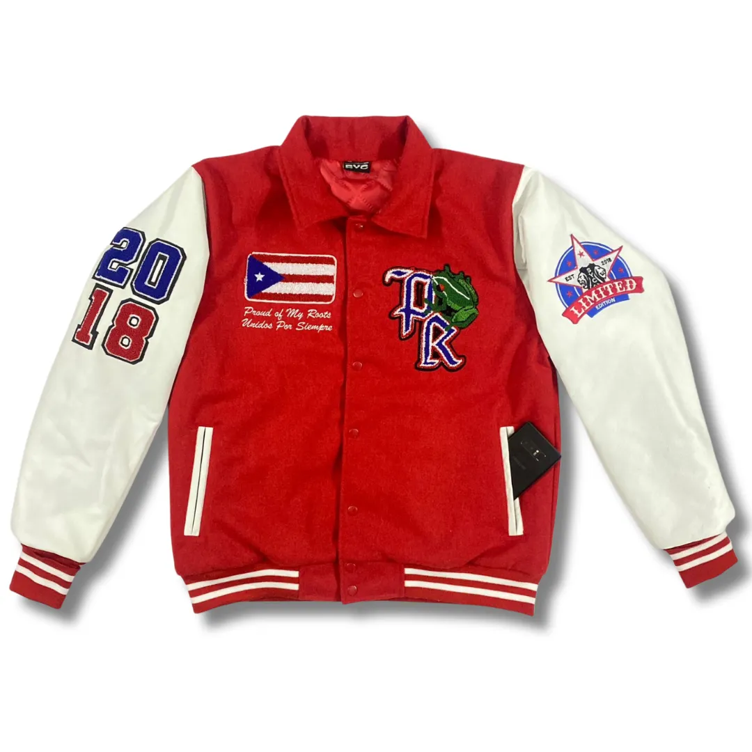 Bundle Puerto Rico (RED)Varsity Jacket & HAT