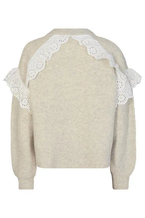 Carmen Lace Knit Oatmeal