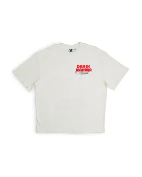 Caution Tee - Vintage White