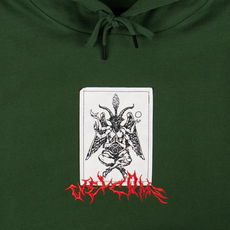 Coagula Tyvek Patch Pullover Hoodie - Dark Green