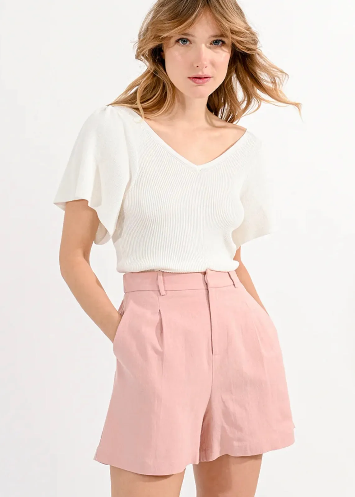 Deep V Knit Tee