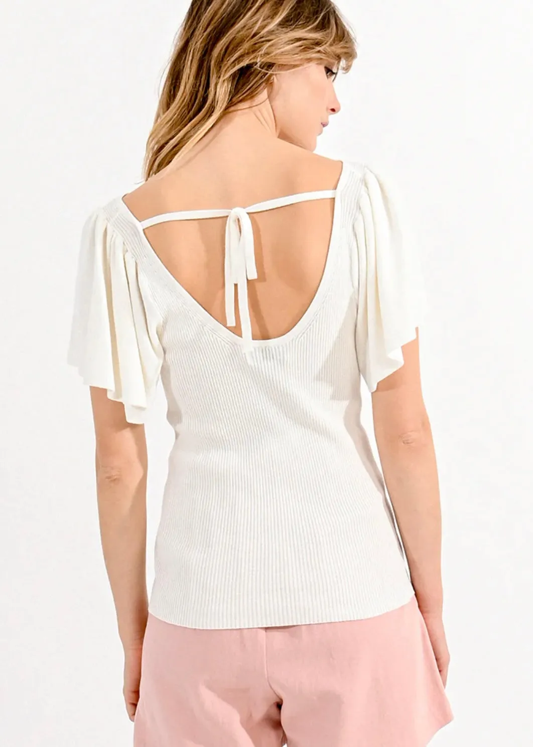 Deep V Knit Tee