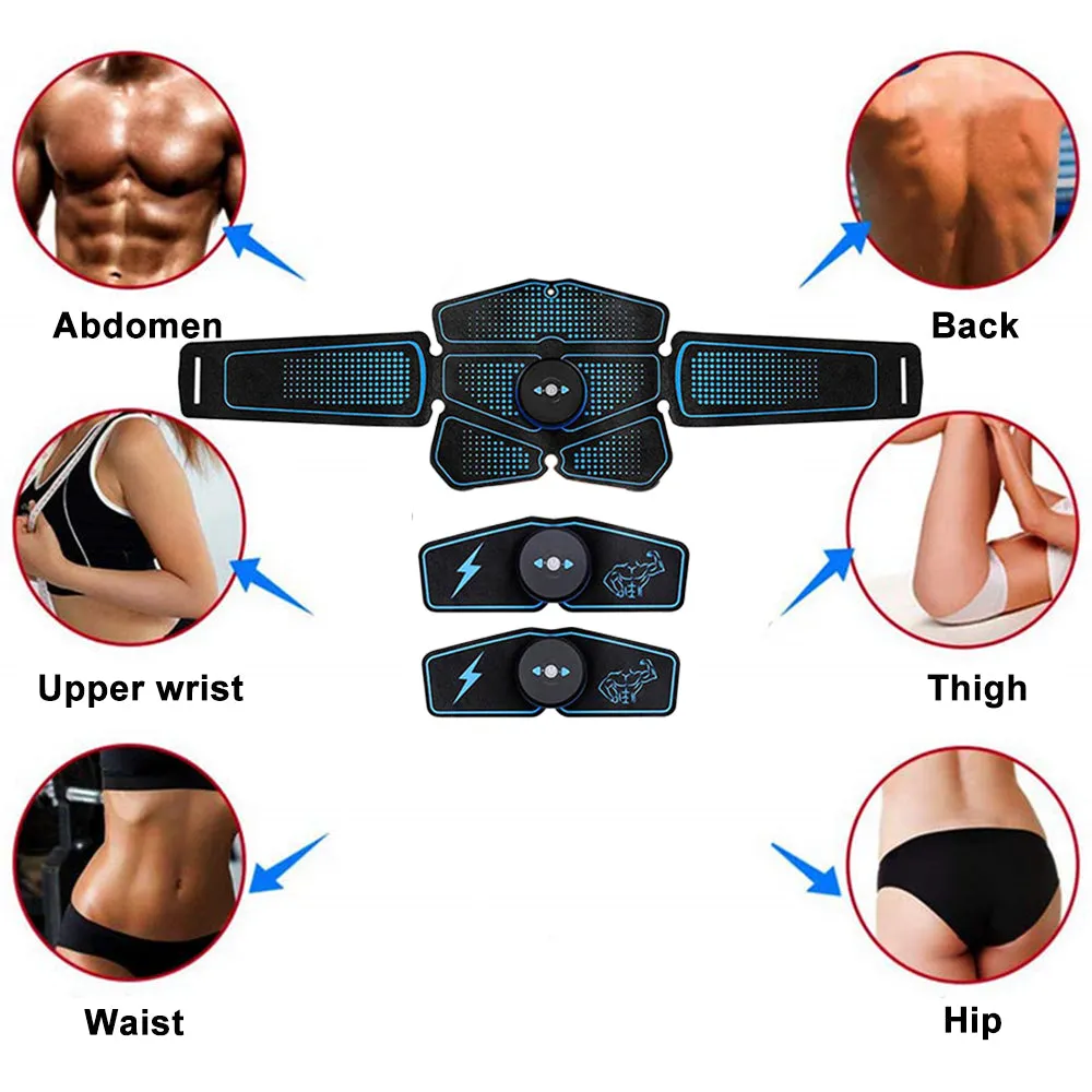 Electric Muscle Stimulator Massage Trainer EMS Exercise Training