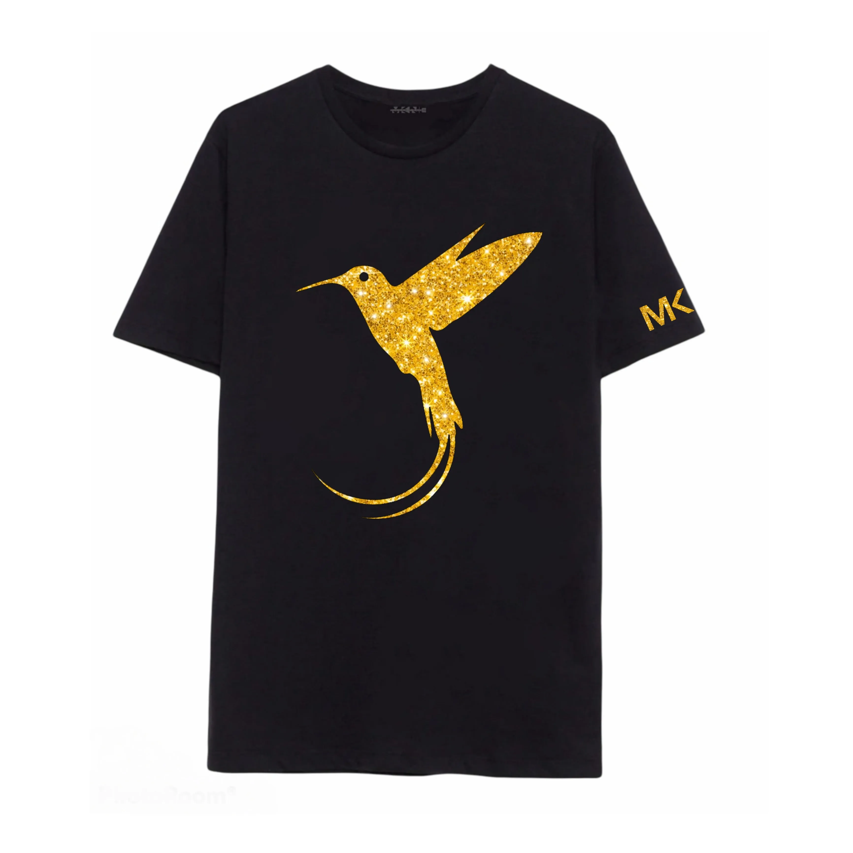 GOLD SPARKLE HUMMINGBIRD TEE (UNISEX)