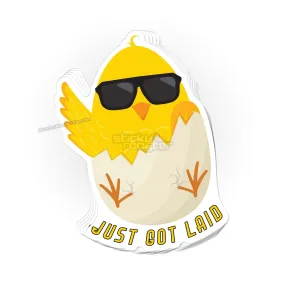 Just Got Laid sticker