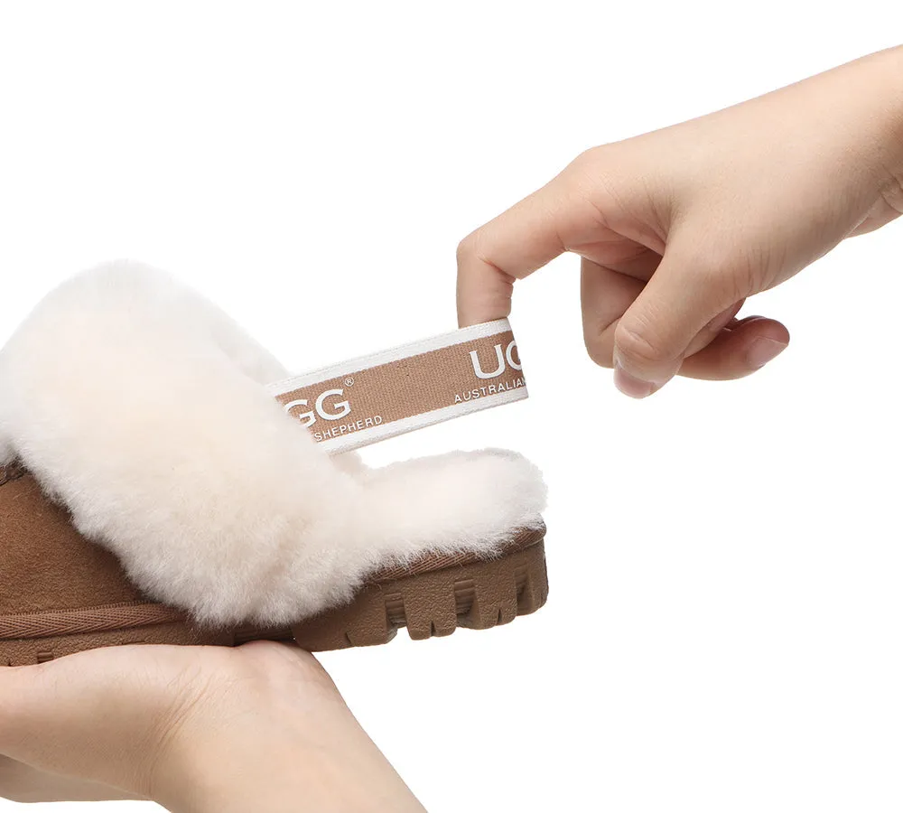 Kids Slingback Ugg Slipper Waffle Plus