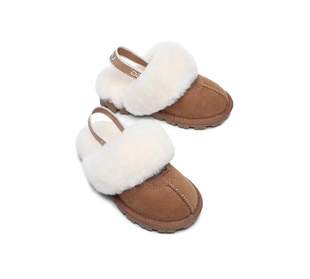 Kids Slingback Ugg Slipper Waffle Plus