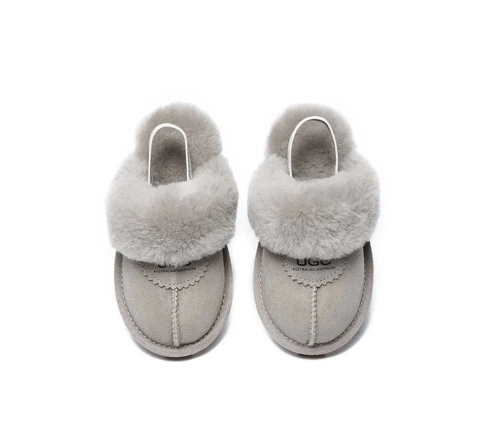 Kids Slingback Ugg Slipper Waffle Plus