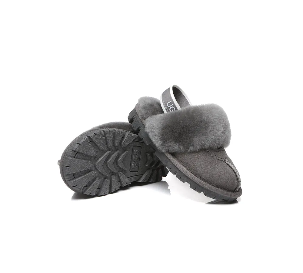 Kids Slingback Ugg Slipper Waffle Plus