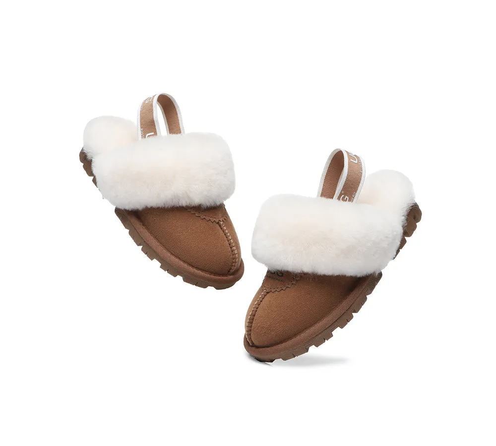 Kids Slingback Ugg Slipper Waffle Plus