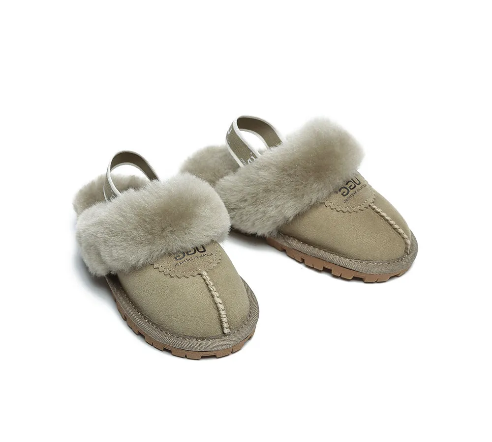 Kids Slingback Ugg Slipper Waffle Plus