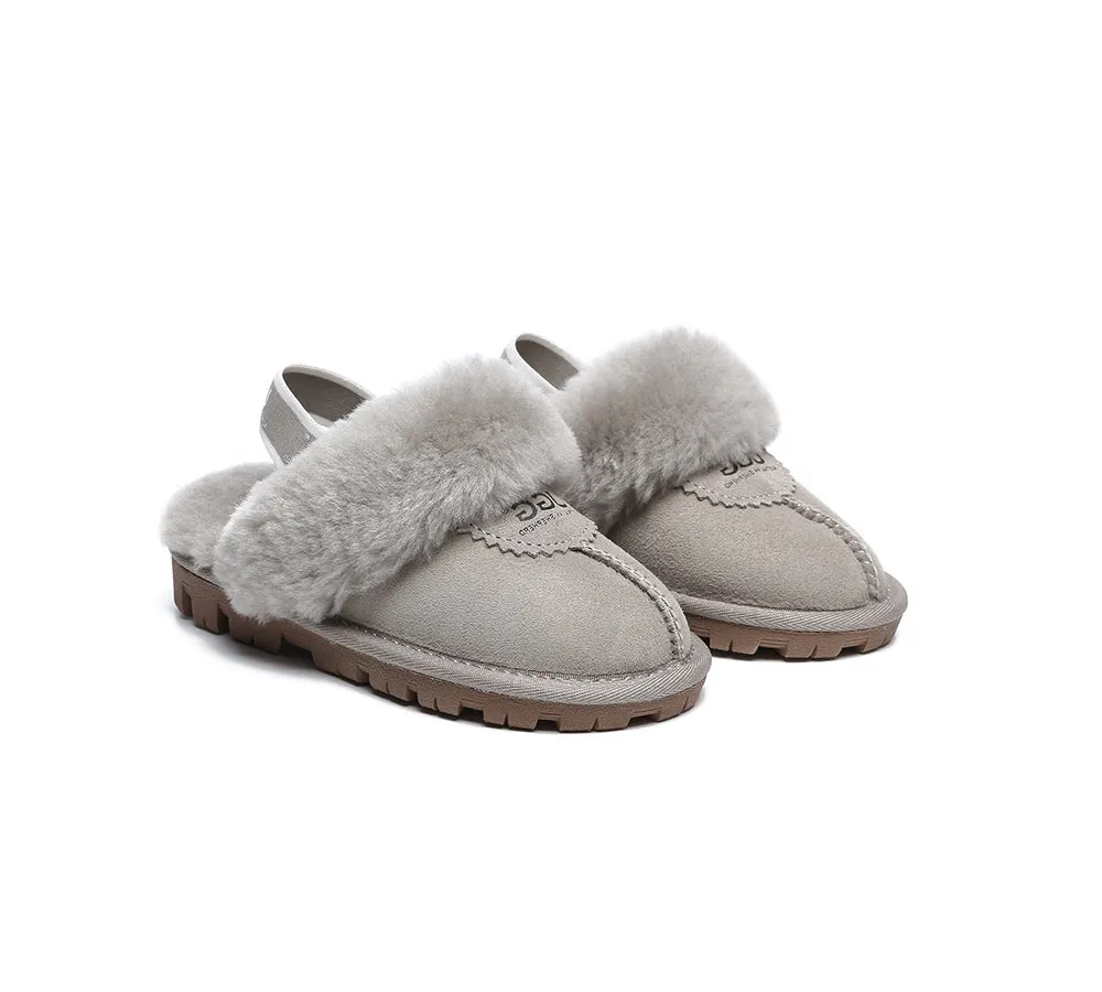 Kids Slingback Ugg Slipper Waffle Plus