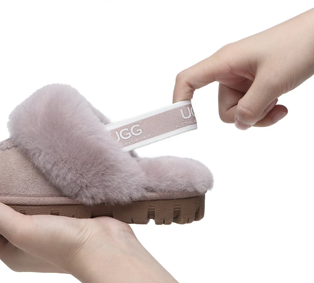 Kids Slingback Ugg Slipper Waffle Plus