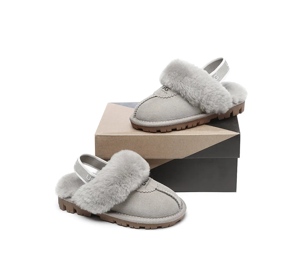 Kids Slingback Ugg Slipper Waffle Plus