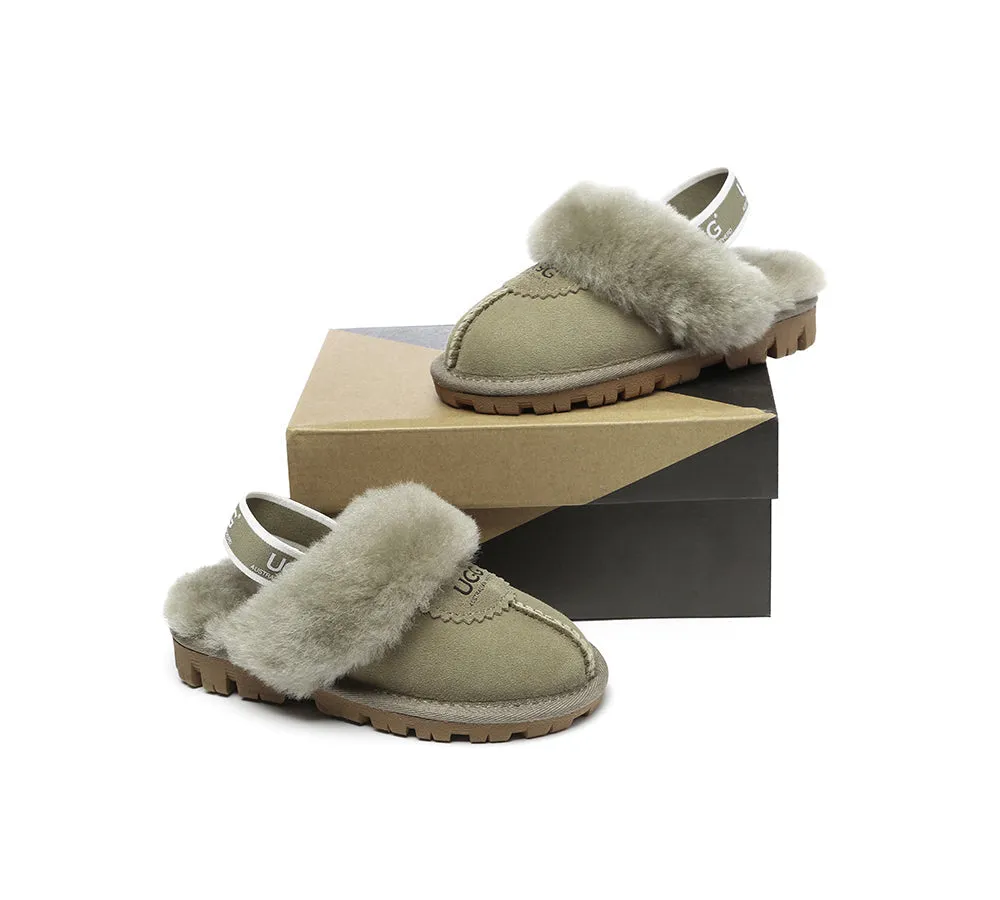 Kids Slingback Ugg Slipper Waffle Plus