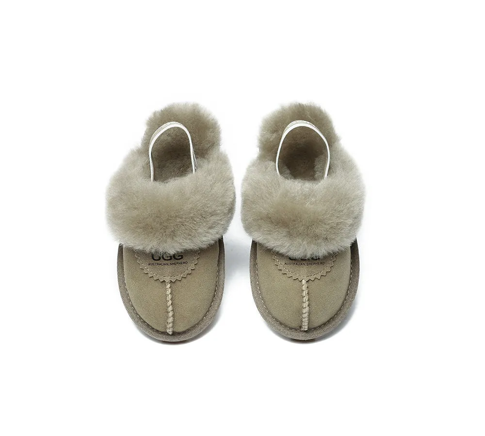 Kids Slingback Ugg Slipper Waffle Plus