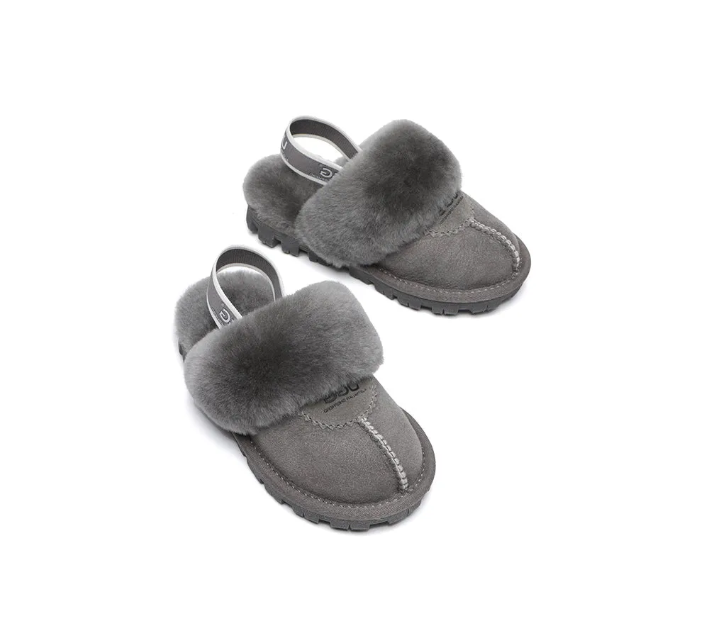 Kids Slingback Ugg Slipper Waffle Plus