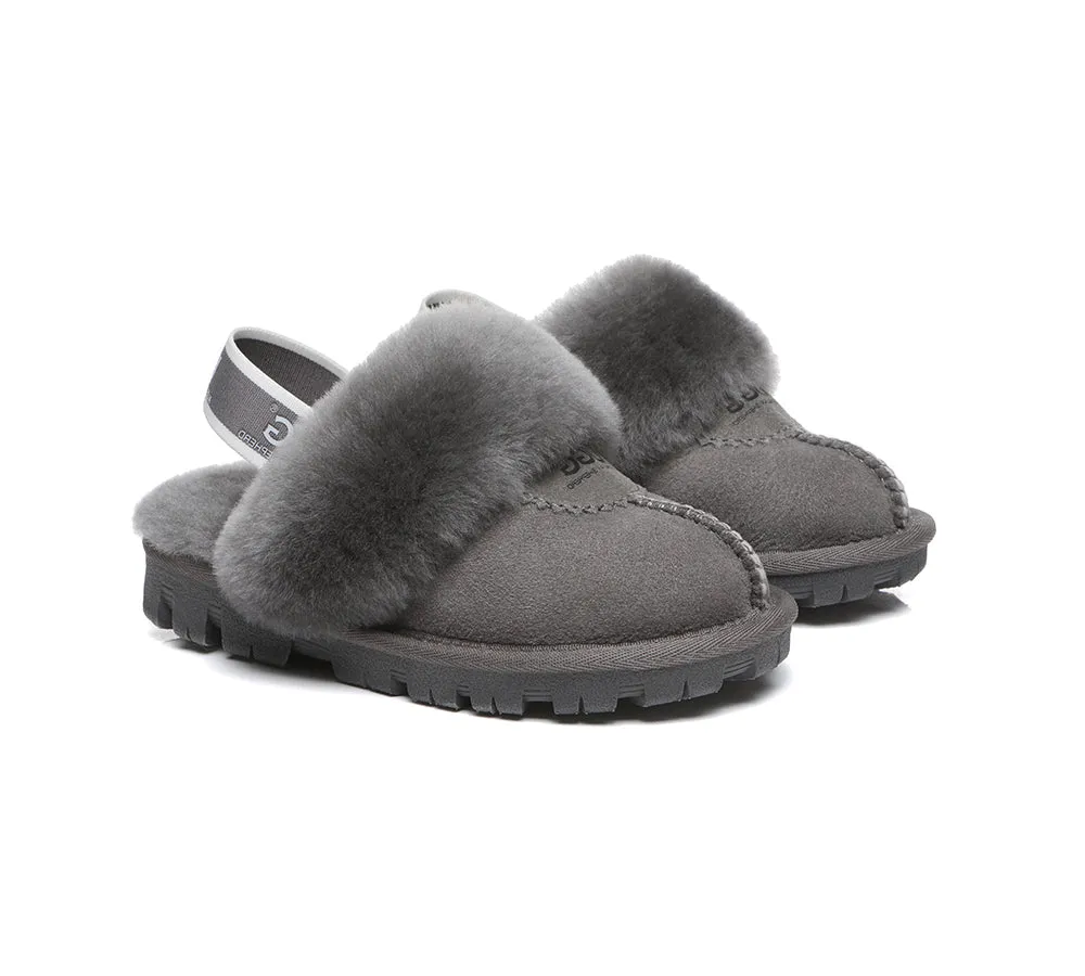 Kids Slingback Ugg Slipper Waffle Plus