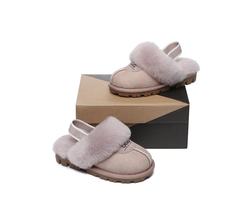 Kids Slingback Ugg Slipper Waffle Plus