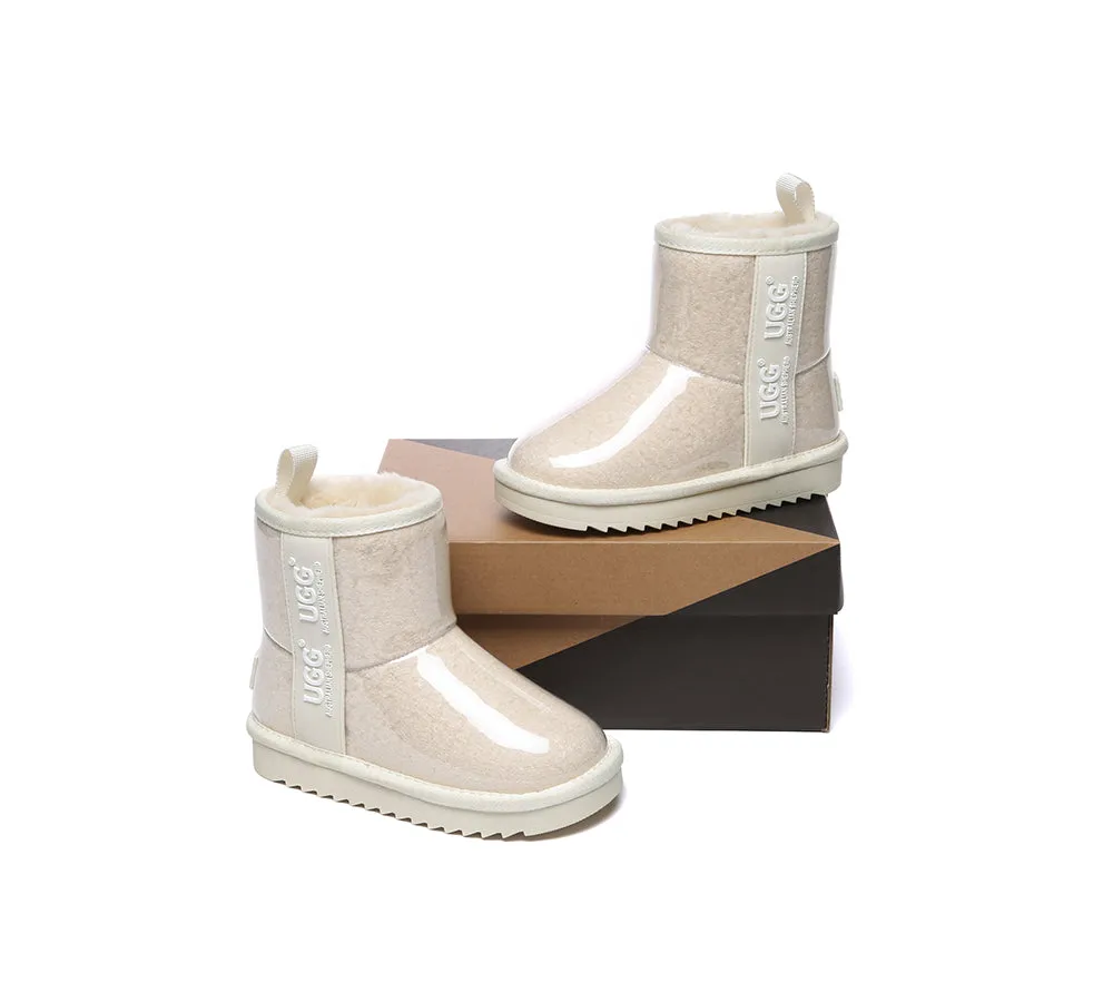 Kids Ugg Boots Clear Waterproof And Shearling Coated Classic