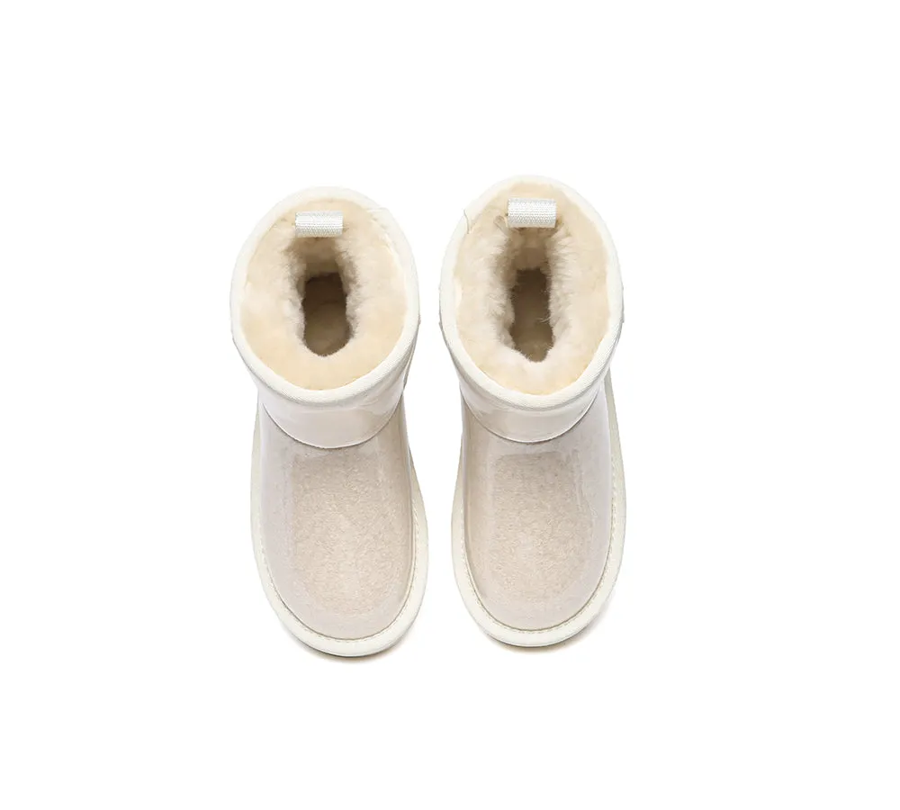 Kids Ugg Boots Clear Waterproof And Shearling Coated Classic