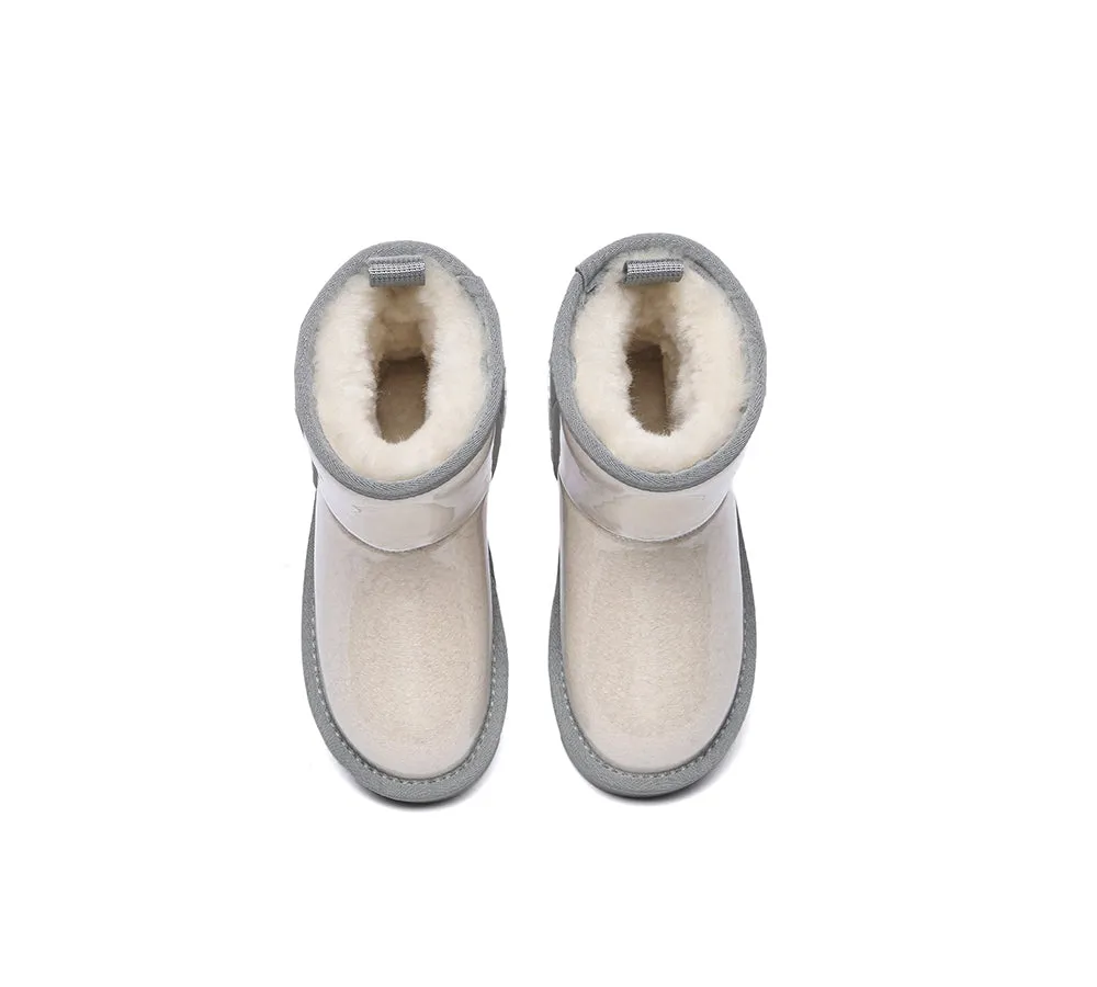 Kids Ugg Boots Clear Waterproof And Shearling Coated Classic