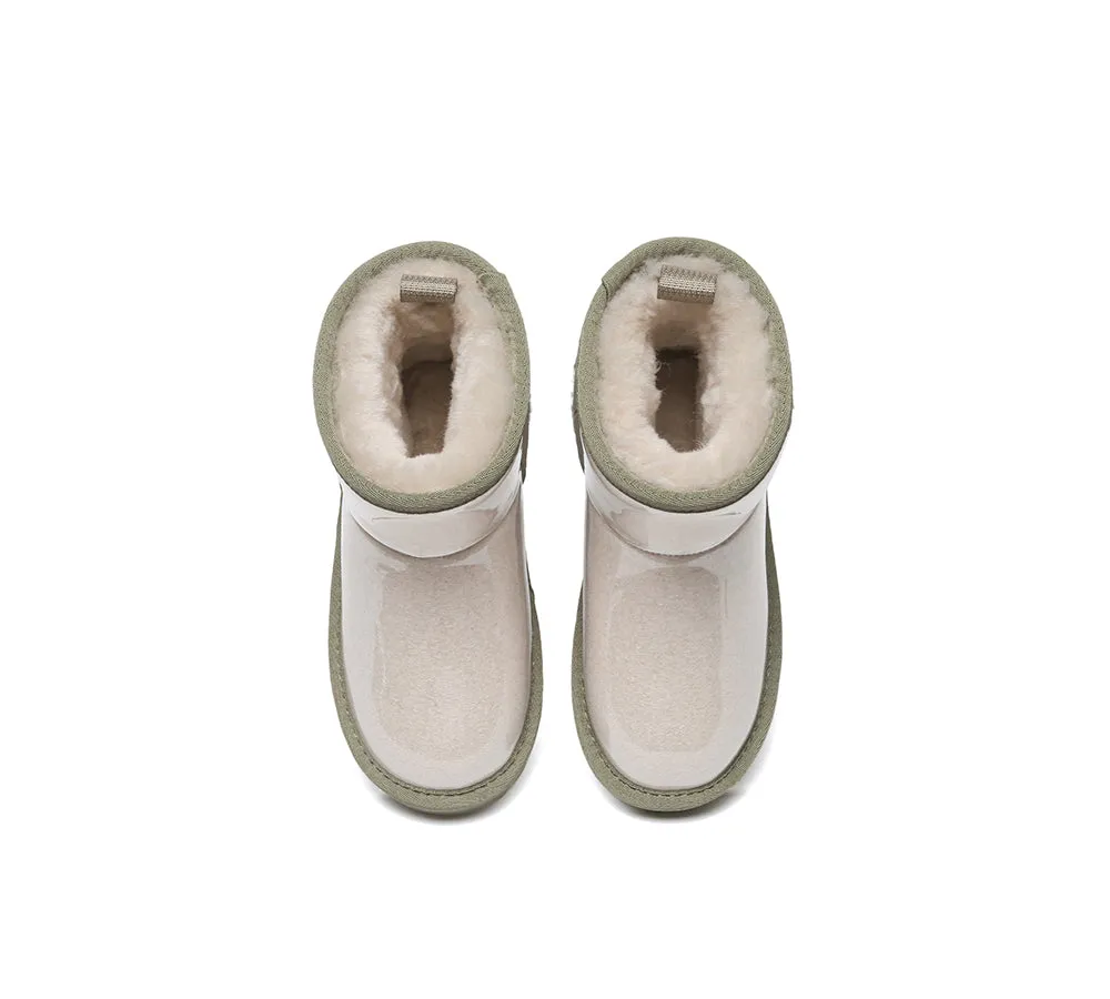 Kids Ugg Boots Clear Waterproof And Shearling Coated Classic