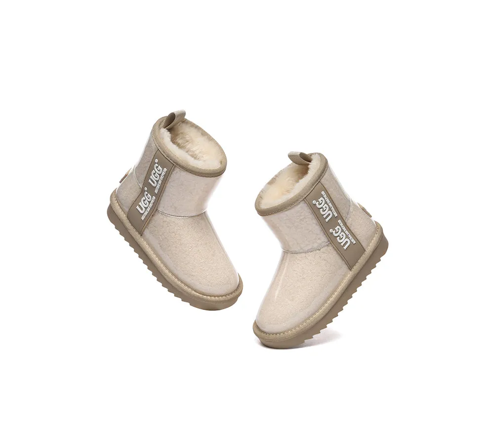 Kids Ugg Boots Clear Waterproof And Shearling Coated Classic