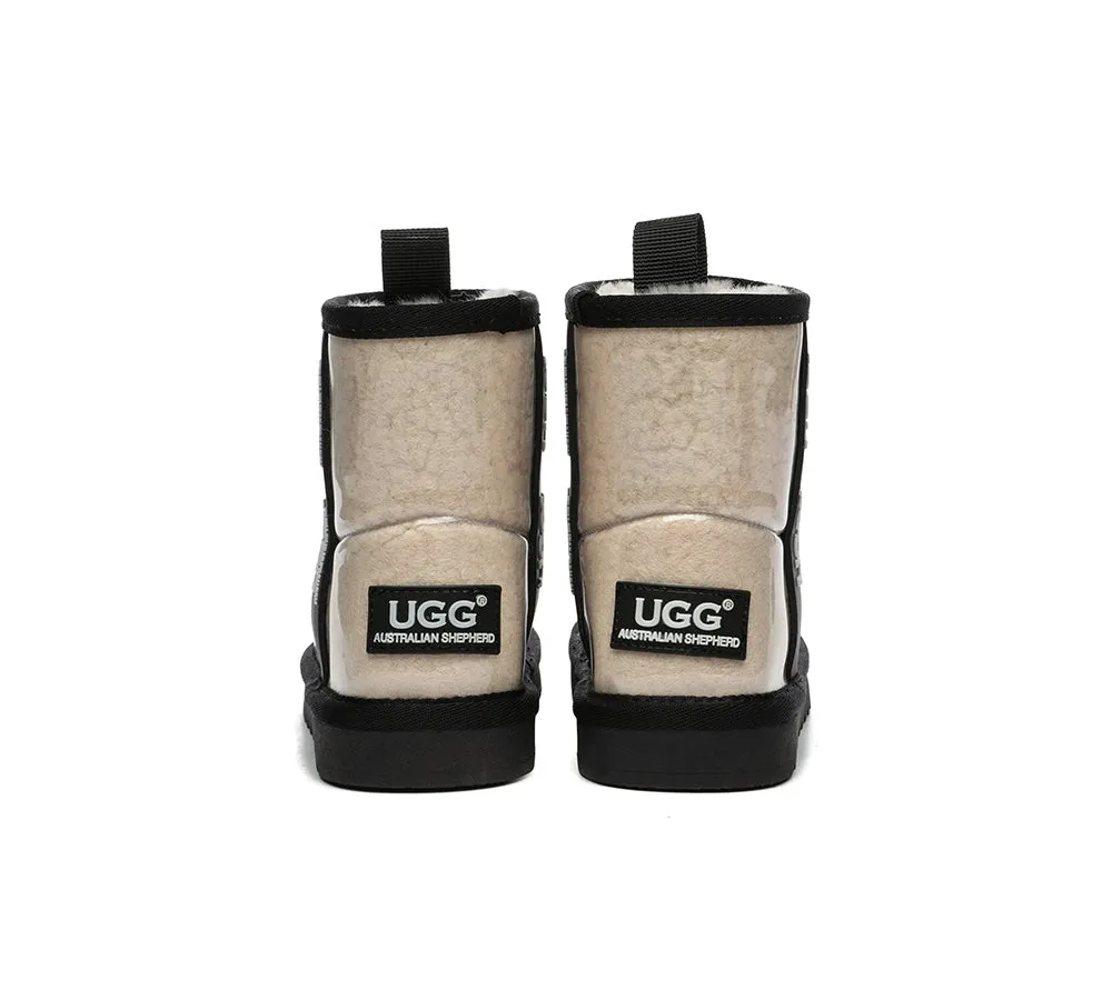 Kids Ugg Boots Clear Waterproof And Shearling Coated Classic