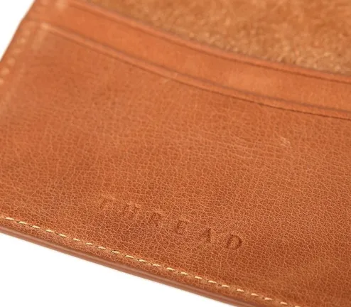 Leather Thread Wallets RFID Bifold Wallet