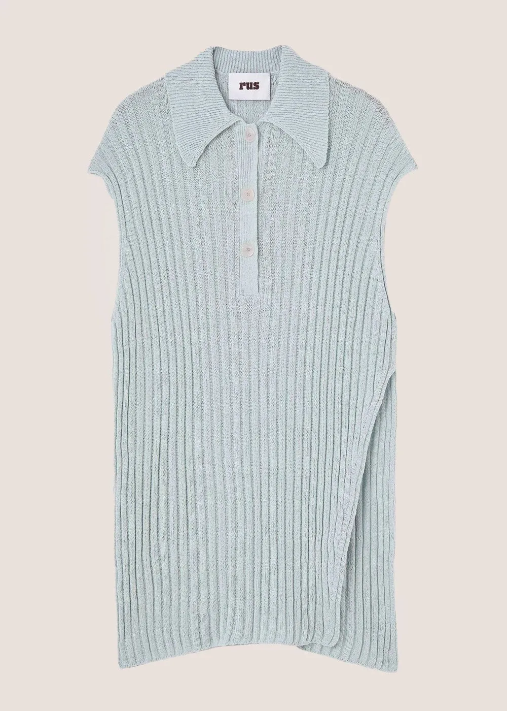 Light Blue Vague Polo Tunic