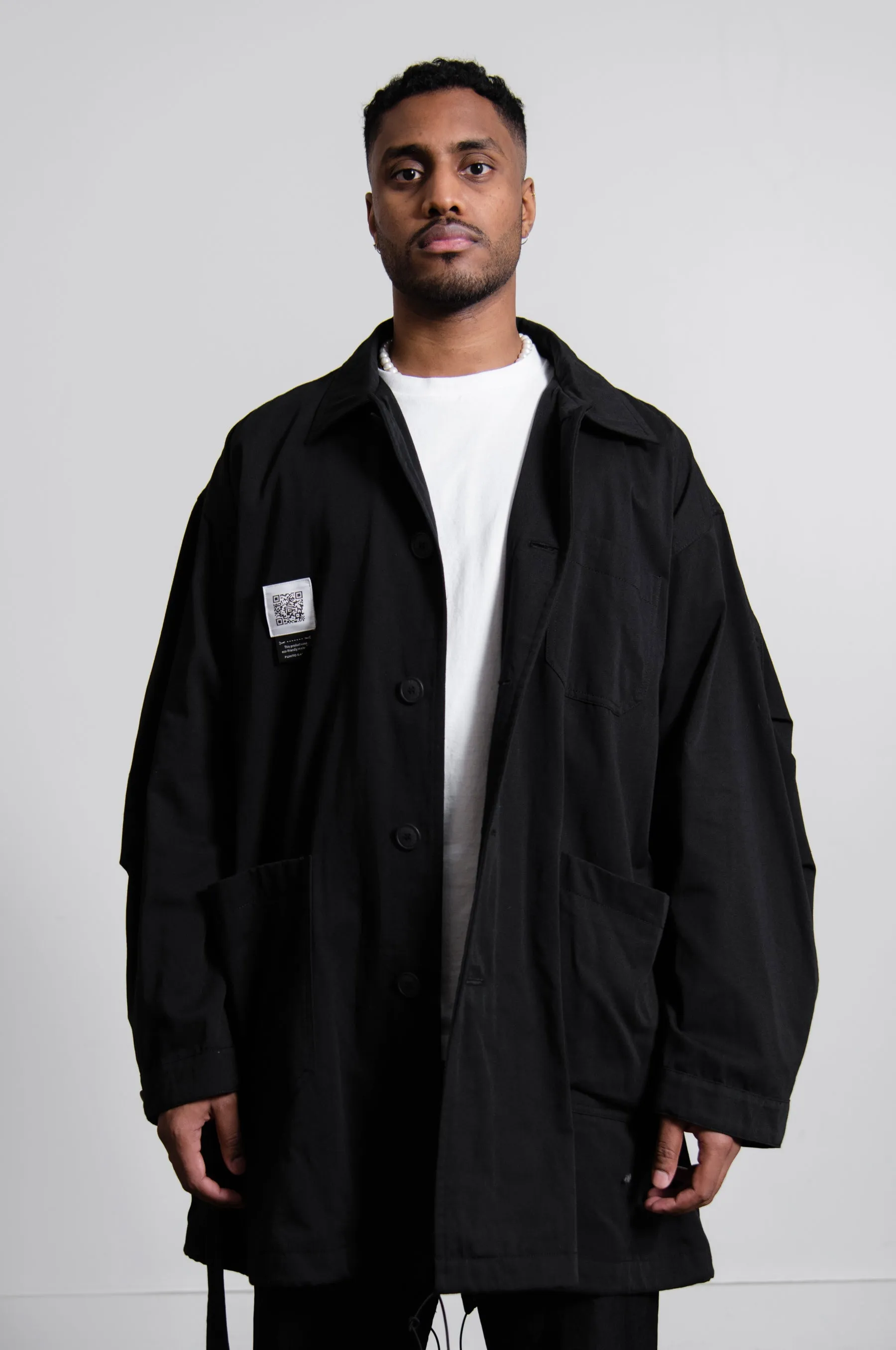 M65 Lab Coat Black FU6-CO-01