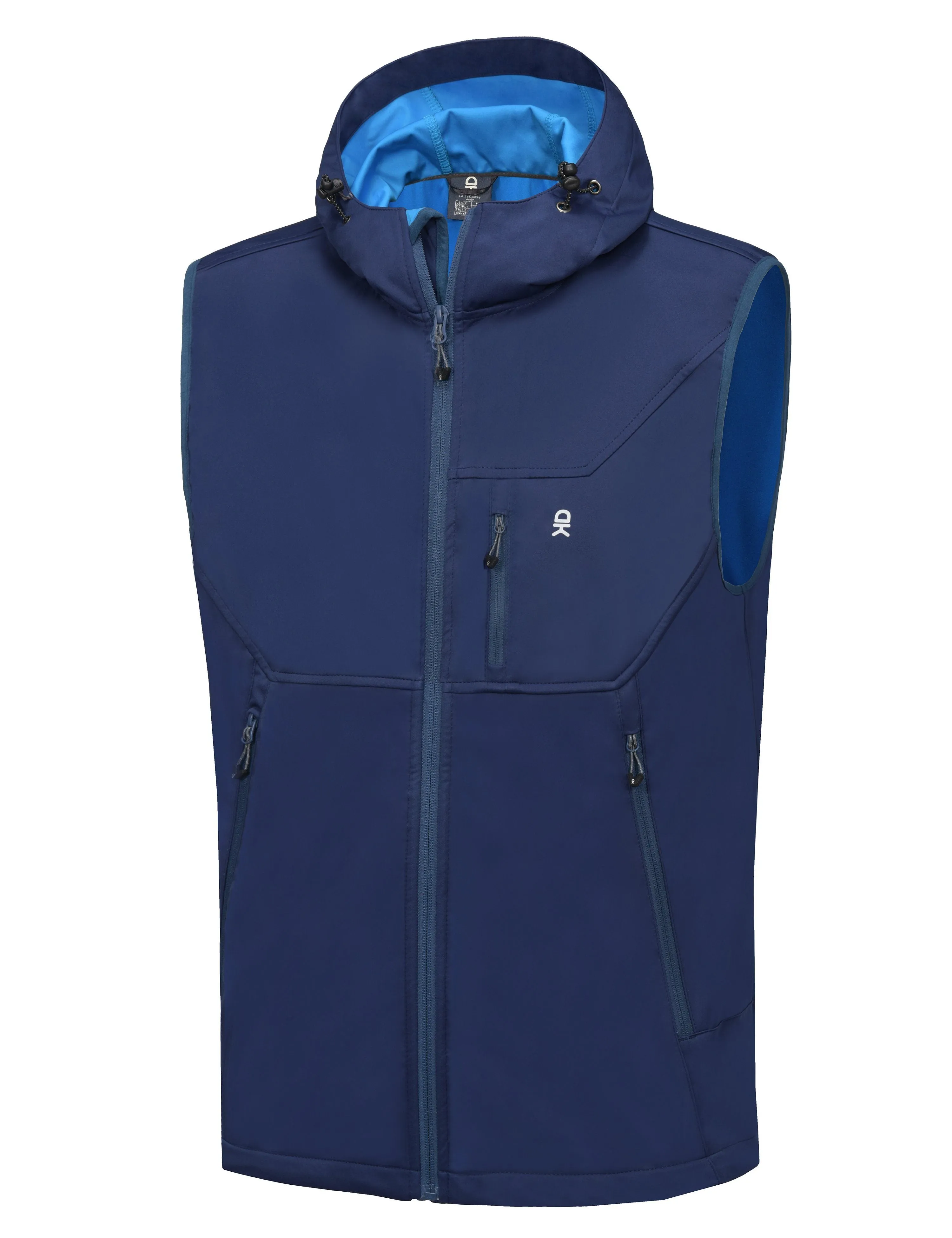 Men's Hooded Windproof Softshell Vest