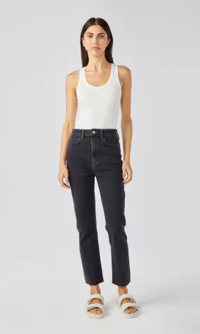 Ms. Hawn High Rise Crop Loose Skinny - Loved Black