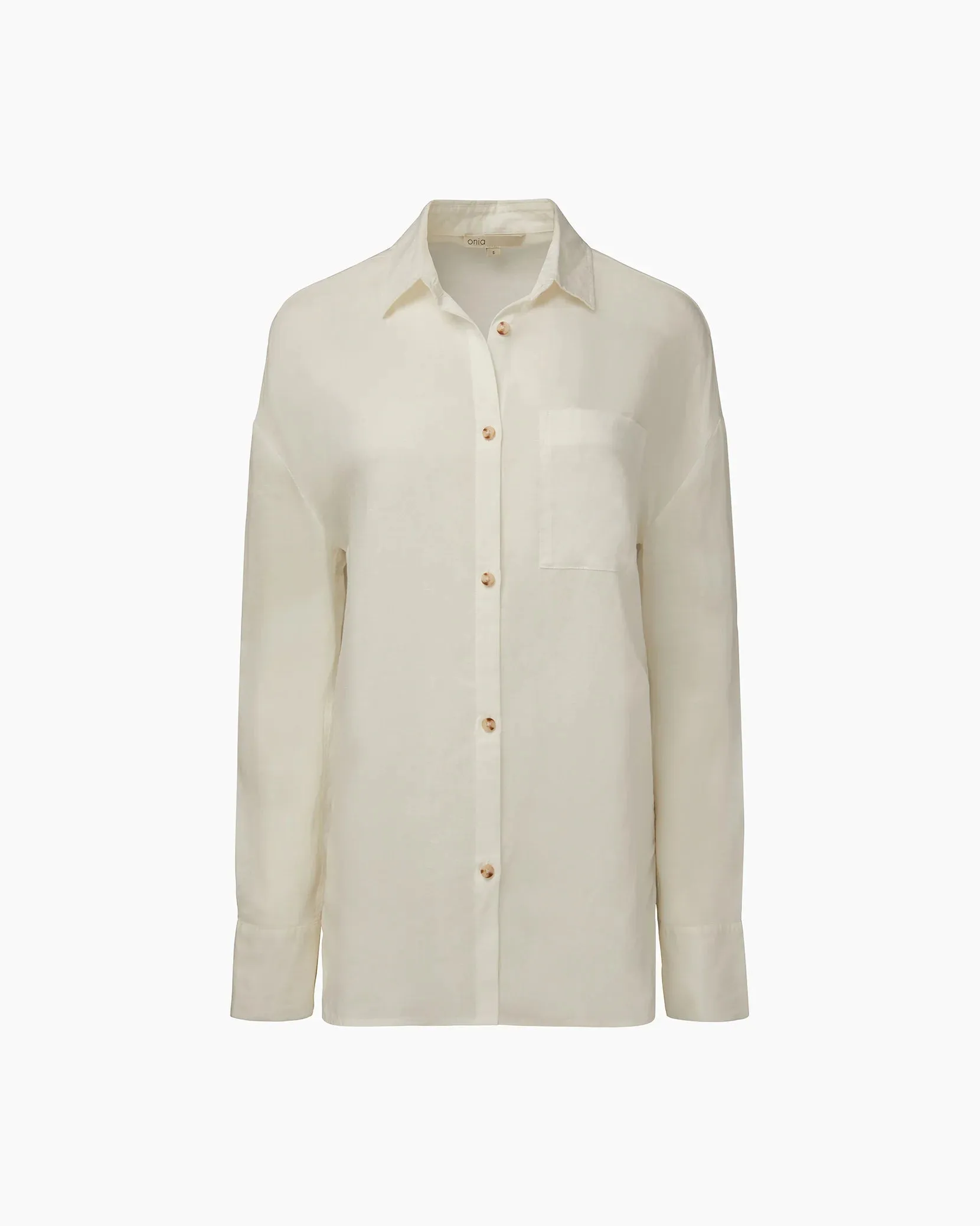 Onia Air Linen Boyfriend Shirt