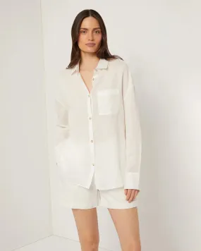 Onia Air Linen Boyfriend Shirt