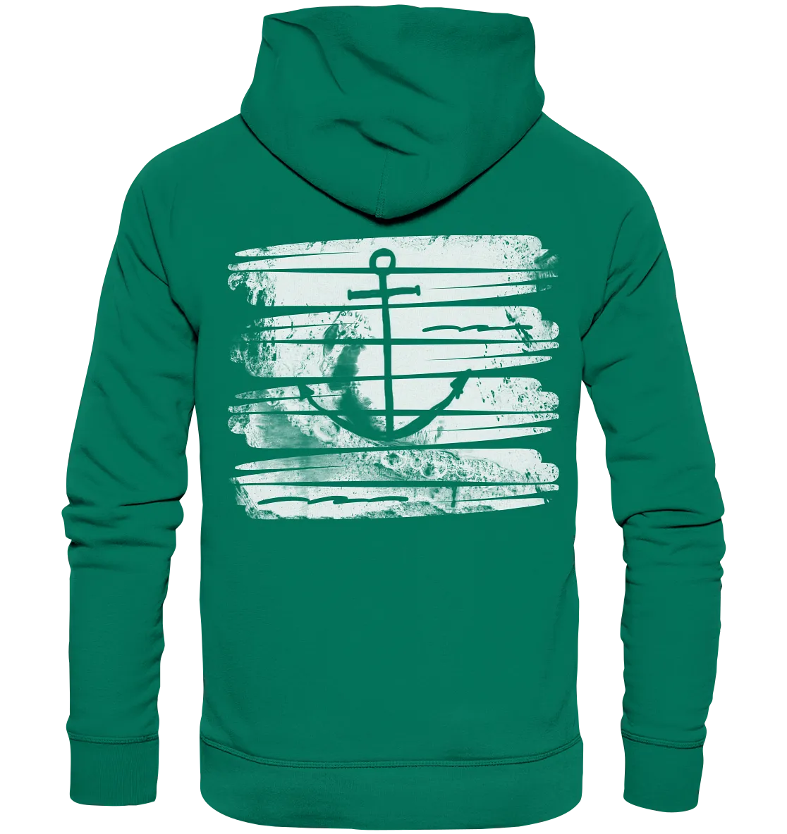 "Anchor Ocean Splash Backtail" - Unisex Premium Organic Hoodie