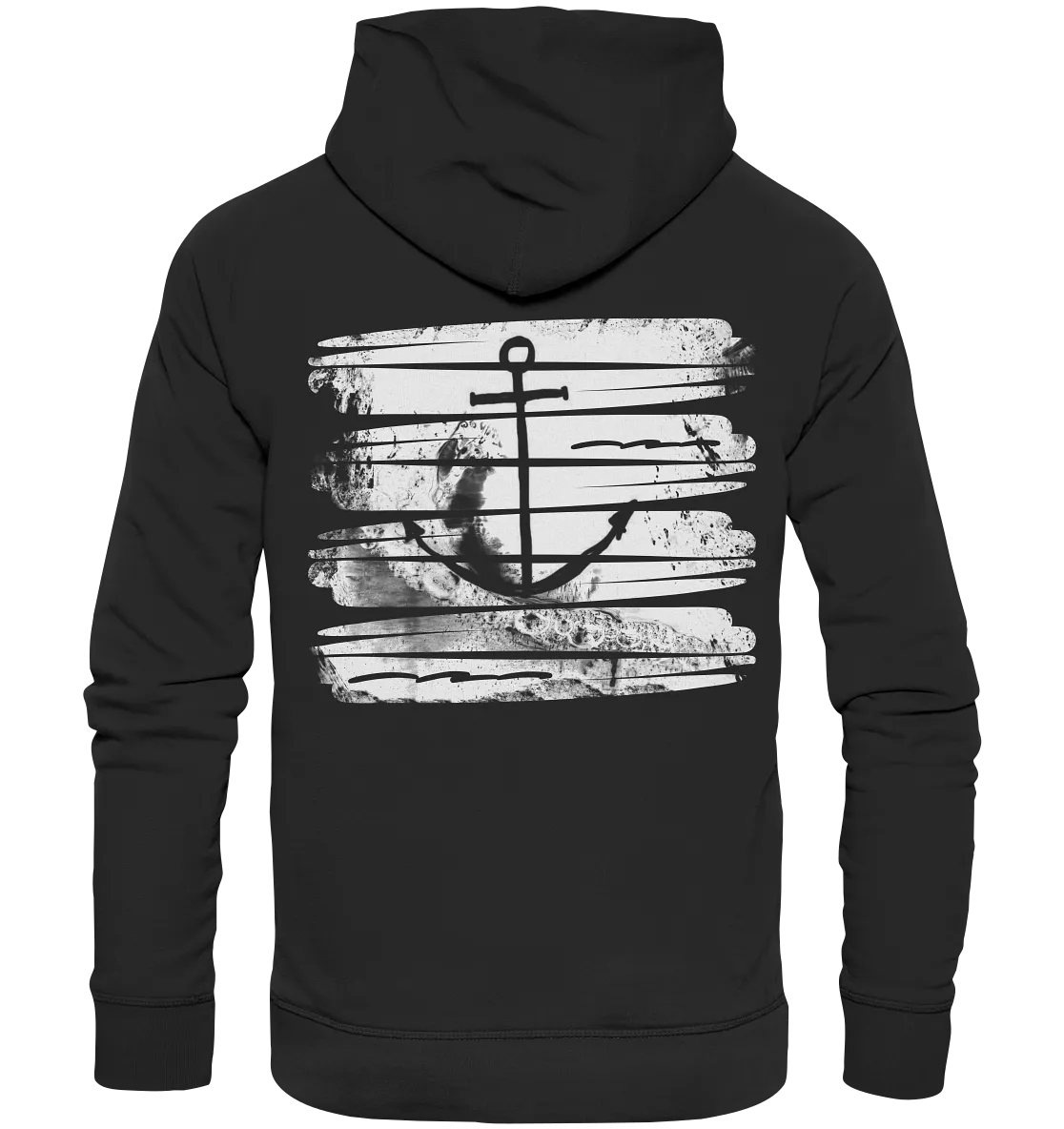 "Anchor Ocean Splash Backtail" - Unisex Premium Organic Hoodie