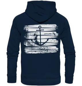 "Anchor Ocean Splash Backtail" - Unisex Premium Organic Hoodie