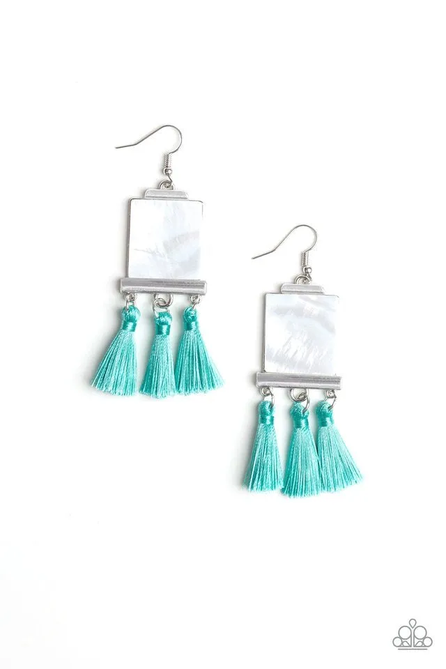 Tassel Retreat Blue-Earrings